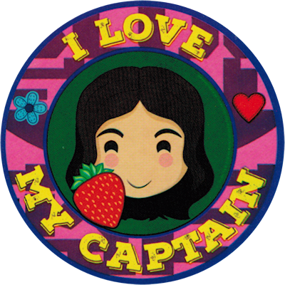 I Love My Captain Sticker